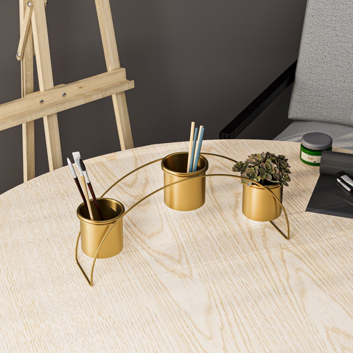 Aberto Design GED-012 Accesorio Decorativo de Metal Dorado